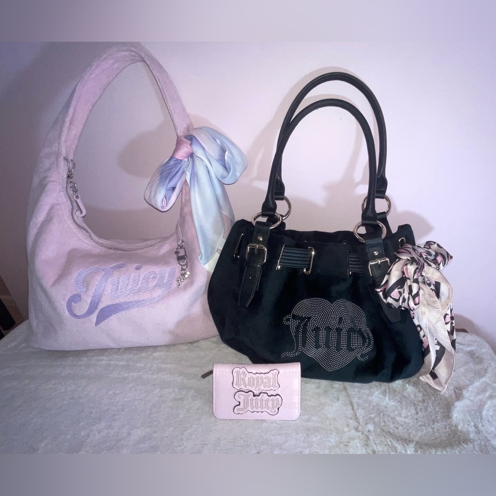 Juicy Couture Queen Couture tote and hobo bag